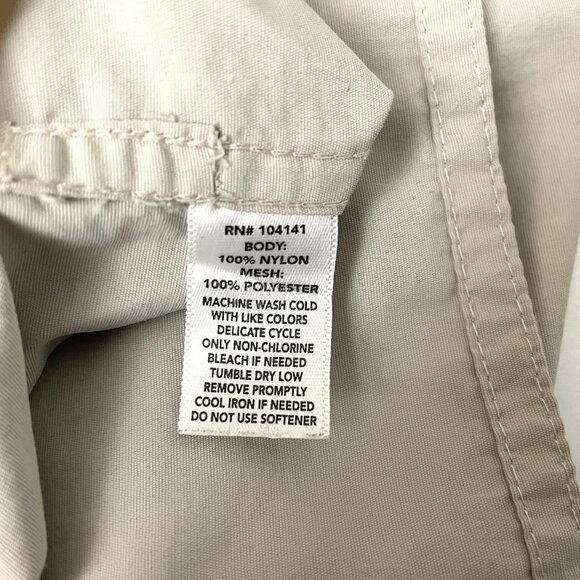 Jawbone Tackle Co. Men's Tan Shirt Button Front Short Sleeve Vented Back XL - Picture 7 of 7